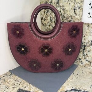 EUC Kate Spade New York On Purpose Floral Circle Handmade Tote